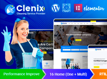 Clenix – Cleaning Services WordPress Theme