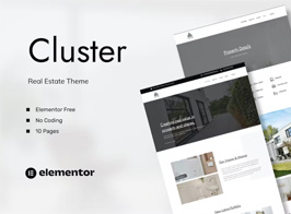 Cluster – Real Estate Elementor Template Kit