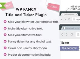 WP Fancy Title and Ticker WordPress Plugin