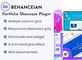 Behanceian – Behance Portfolio Showcase Plugin