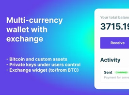 Bitcoin, Ethereum, ERC20 crypto wallets with exchange