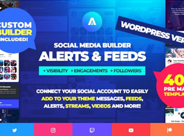 Asgard – Social Media Alerts & Feeds WordPress Builder – Facebook, Instagram, Twitch and more!