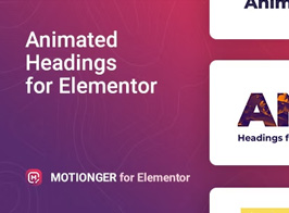 Motionger – Animated Heading for Elementor