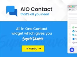 AIO Contact – All in One Contact Widget – Support Button