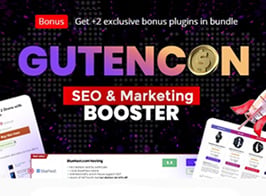 Gutencon – Marketing and SEO Booster, Listing Tables, Review Builder for Gutenberg