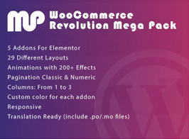 WooCommerce Revolution Mega Pack for Elementor WordPress Plugin