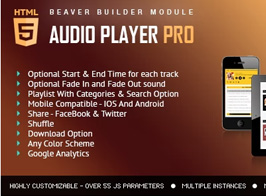 Audio Player PRO – Beaver Builder Module
