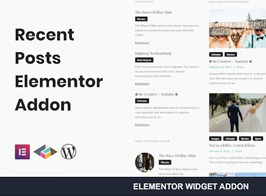 Recent Posts Elementor Addon