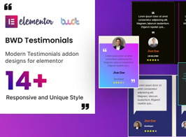 BWD Testimonials Add-ons for Elementor