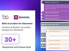 BWD Accordion Addon for Elementor