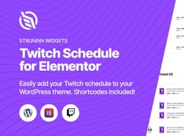 Struninn – Twitch Schedule Elementor Widget