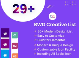 BWD Creative List Addon for Elementor