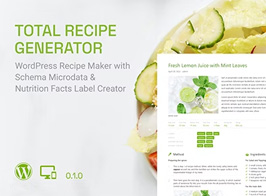 Total Recipe Generator – WordPress Recipe Maker with Schema and Nutrition Facts (Gutenberg Block)