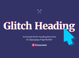 Glitch Heading for Elementor