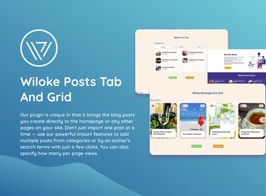 Wiloke Posts Tab And Grid