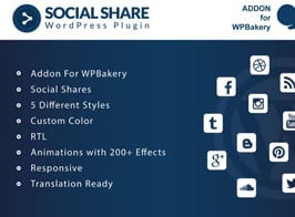Social Share – Addons for WPBakery Page Builder WordPress Plugin
