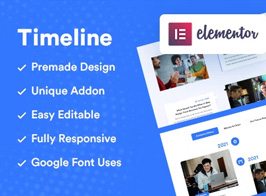 Vertical and Horizontal – Elementor Timeline Addon