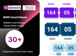 BWD Count Down Add-on for Elementor