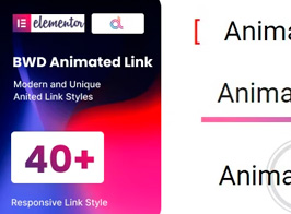BWD Animated Link Addon for Elementor