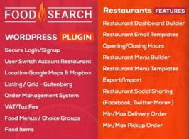 WP Food Search – Single & Multi Restaurant Menu & Food Ordering Plugin