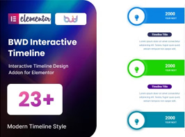 BWD Interactive Timeline Addon For Elementor