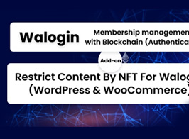 Restrict Content By NFT For Walogin (WordPress & WooCommerce)