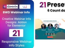 BWD Webinar Info Plugin for Elementor