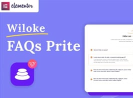 Wiloke FAQs Prite Elementor Addon