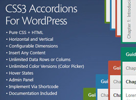 CSS3 Accordions for WordPress
