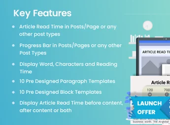 Article Read Time & Progress Bar