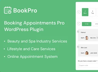 BookPro – Appointment Booking WordPress Plugin