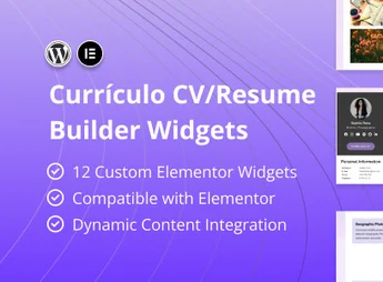 Curriculo – CV/Resume Builder Elementor Widgets