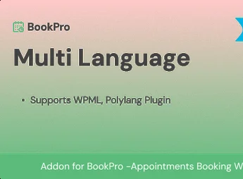 Multi Language Add-on for BookPro Plugin