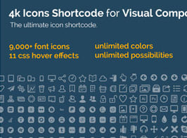 4k Icon Fonts – for Visual Composer