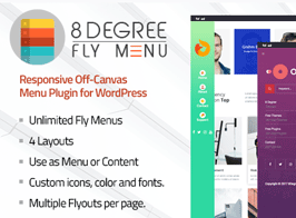8Degree Fly Menu – Responsive Off-Canvas Menu Plugin for WordPress