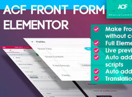 ACF Front Form for Elementor Page Builder