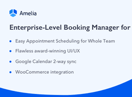 Amelia – Enterprise-Level Appointment Booking WordPress Plugin