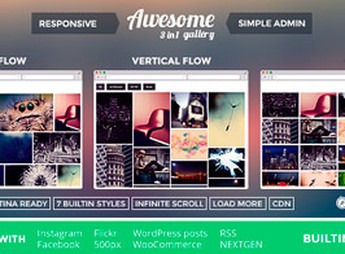 Awesome Gallery – Instagram, Flickr, Facebook galleries on your site