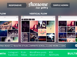 Awesome Gallery – Instagram, Flickr, Facebook galleries on your site