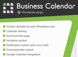 Business Calendar – WordPress Internal Calendar