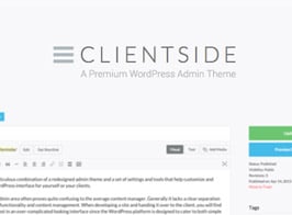 Clientside – WordPress Admin Theme