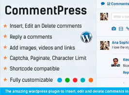 CommentPress – Ajax Comments, Insert, Edit and Delete Comments for WP