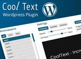 CoolText Text Effects and Rotator Responsive WordPress
