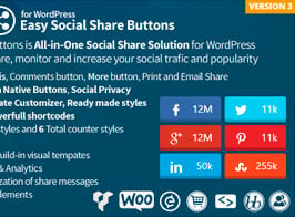 Easy Social Share Buttons for WordPress