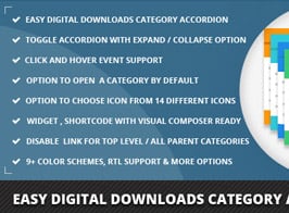 Easy Digital Downloads Category Accordion