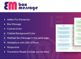 Box Message for Elementor WordPress Plugin