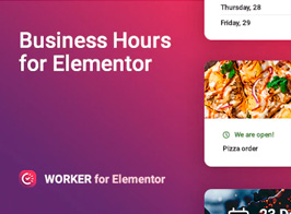 Worker – Business hours widget for Elementor