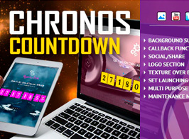 Chronos CountDown – Responsive Flip Timer With Image or Video Background – WordPress Plugin