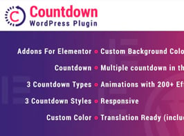 Countdown for Elementor WordPress Plugin