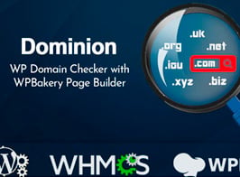 Dominion – WP Domain Checker with WPBakery Page Builder